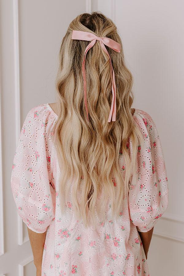 Impressions Darling Smile Bow Hair Clip In Pink