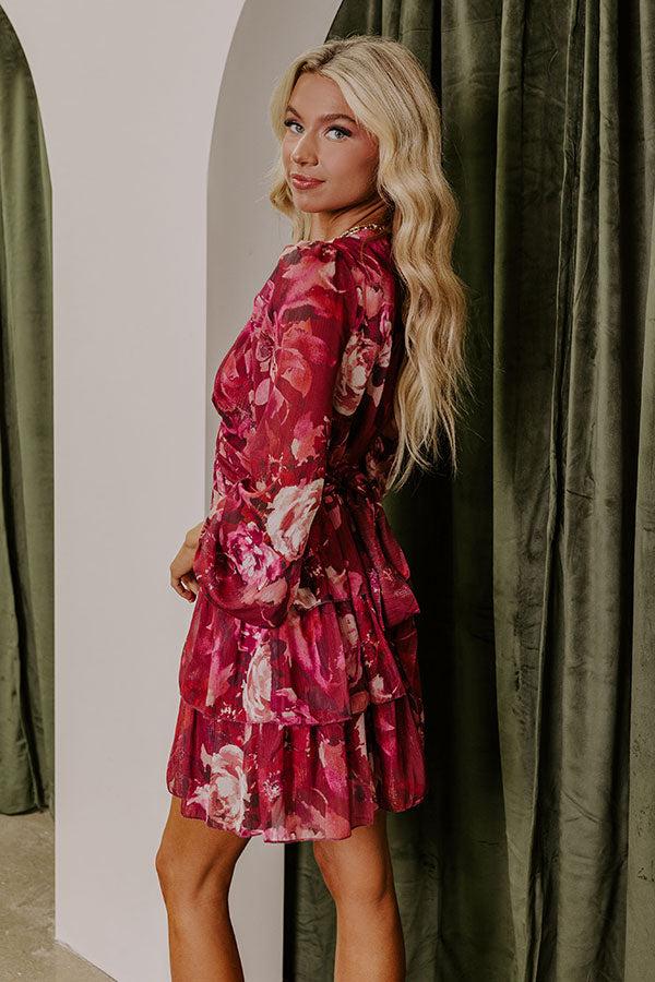 Impressions Date Night Dreaming Floral Mini Dress