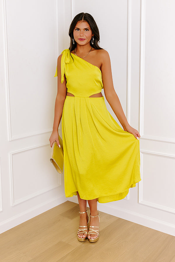 Impressions Date Night In Milan Satin Midi