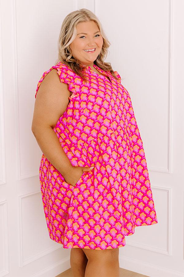 Impressions Daydream Darling Mini Dress Curves