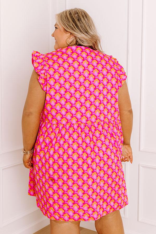 Impressions Daydream Darling Mini Dress Curves