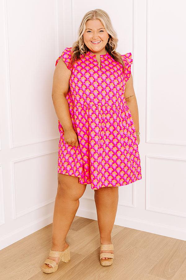 Impressions Daydream Darling Mini Dress Curves