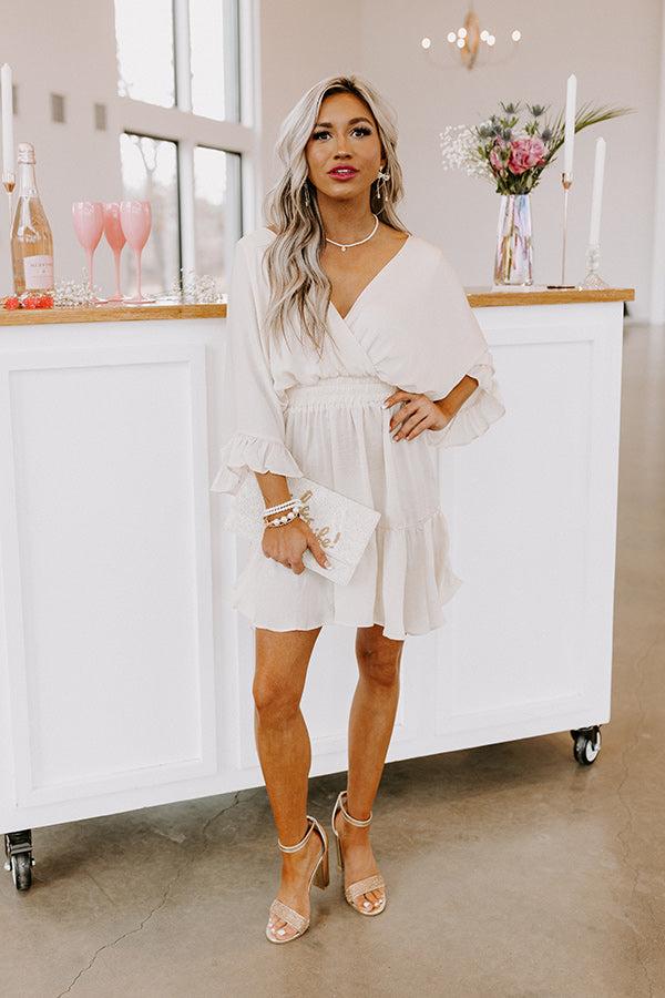 Impressions Daytona Date Night Dress In Cream