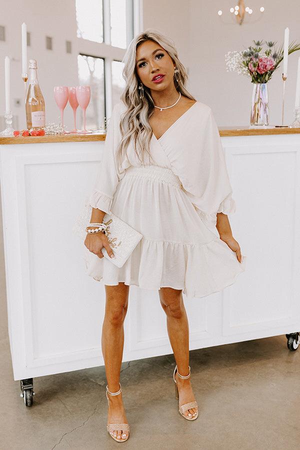 Impressions Daytona Date Night Dress In Cream