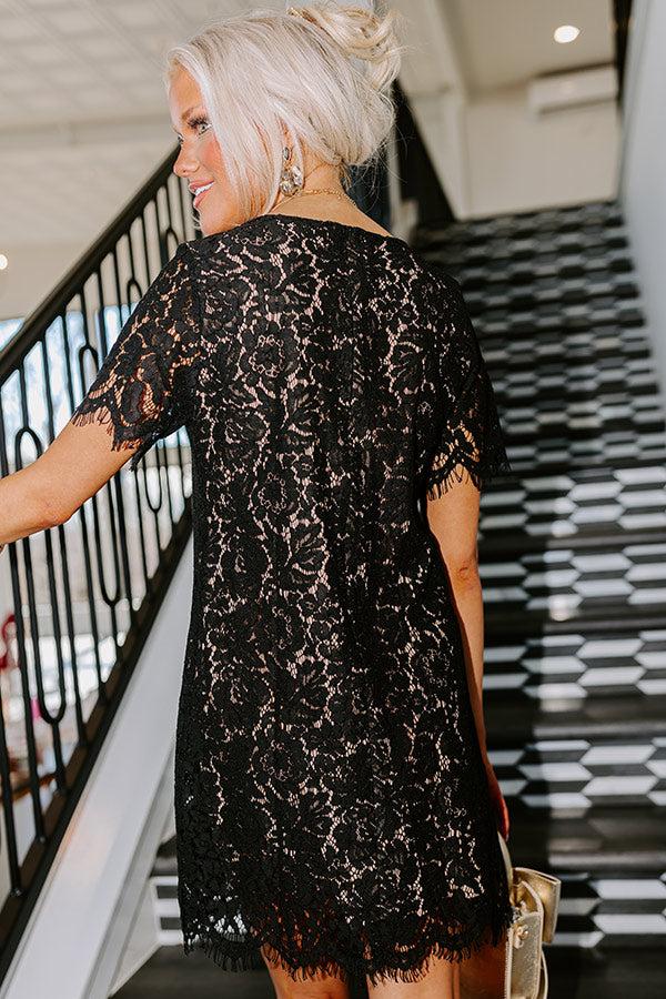 Impressions Dearest Memory Lace Dress In Black