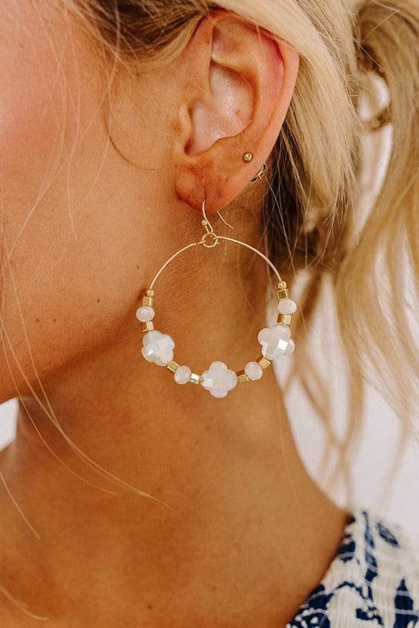 Impressions Deeply In Love Earrings In White