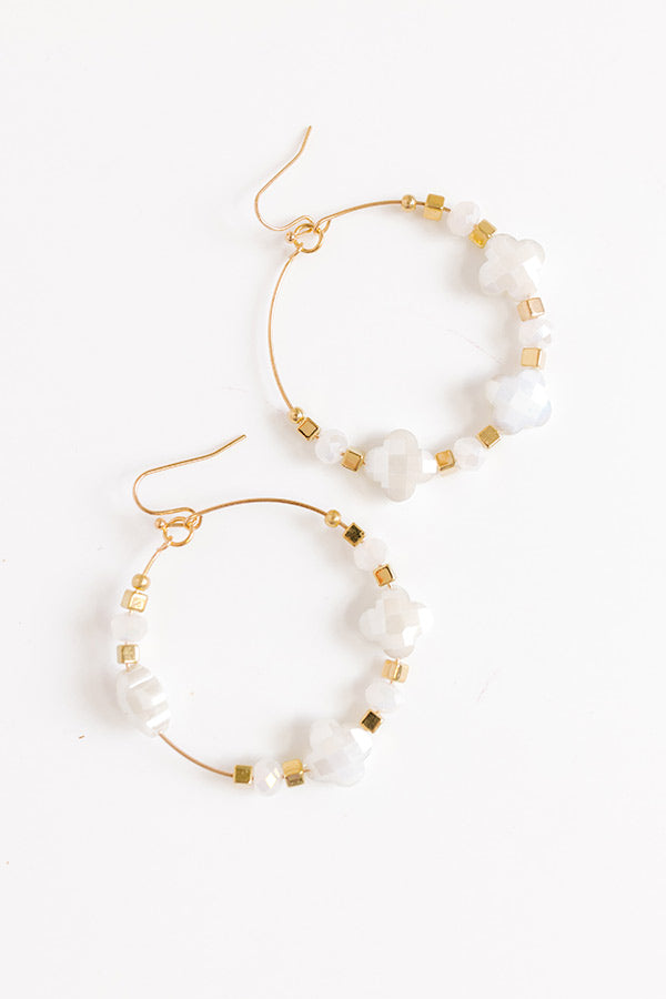 Impressions Deeply In Love Earrings in White
