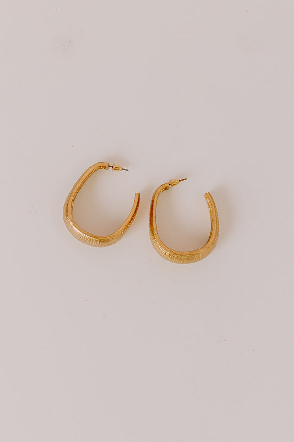 Impressions Desirable Destination Hoop Earrings
