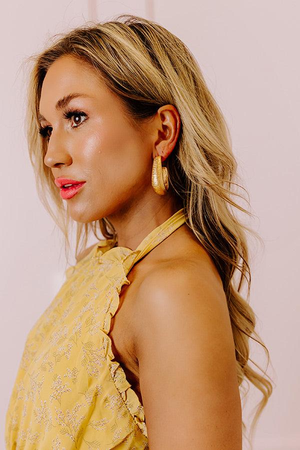 Impressions Desirable Destination Hoop Earrings