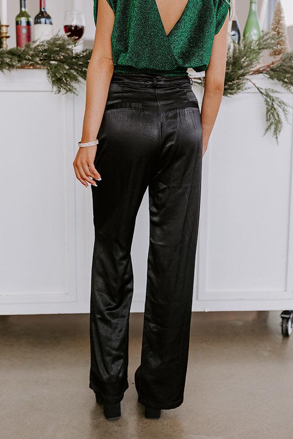 Impressions Destiny High Waist Satin Pants