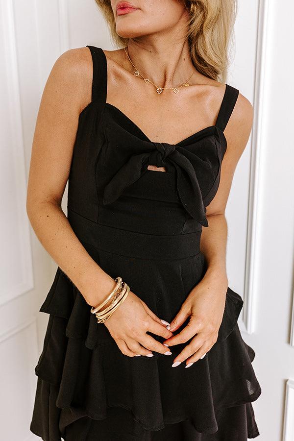 Impressions Divine Delight Mini Dress In Black