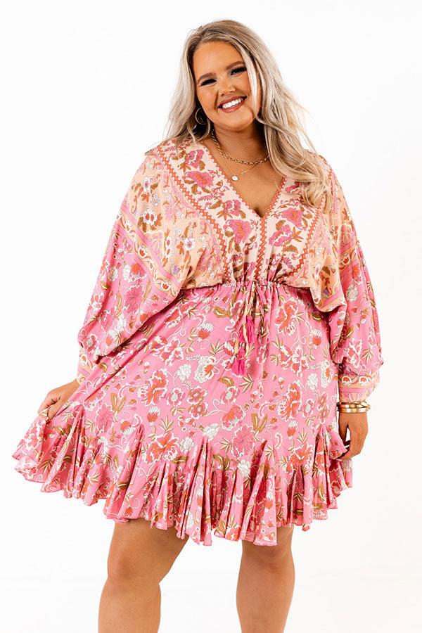 Impressions Down The Beach Floral Dress Curves