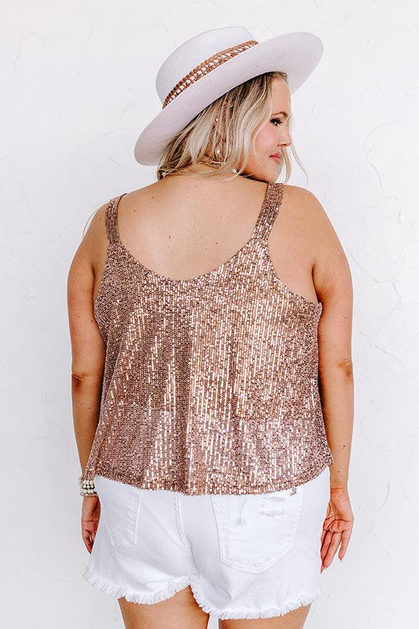 Impressions Down The Street Sequin Tank Curves