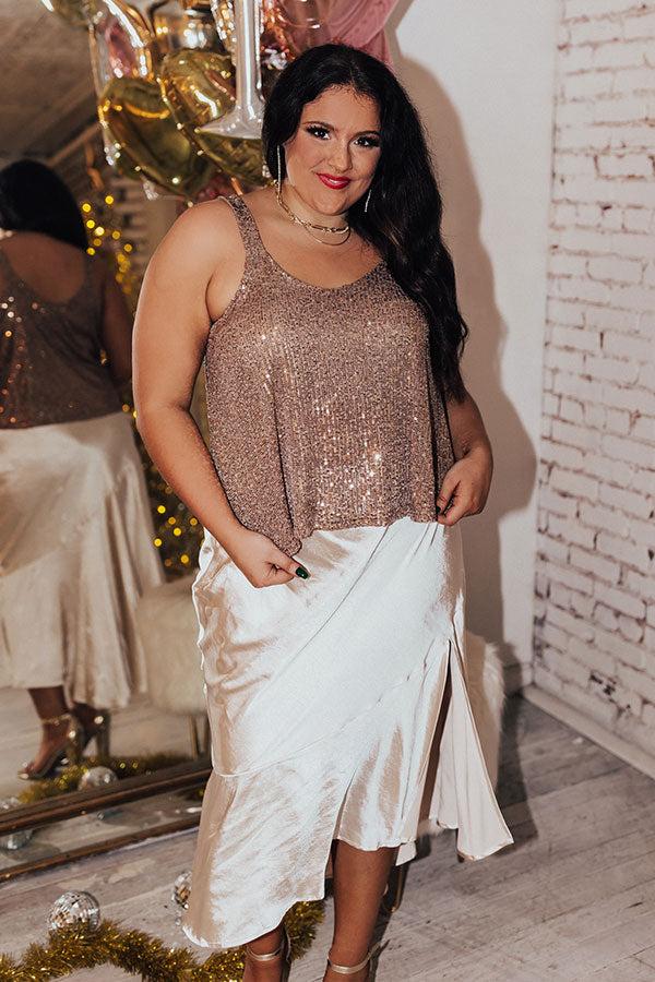 Impressions Down The Street Sequin Tank Curves