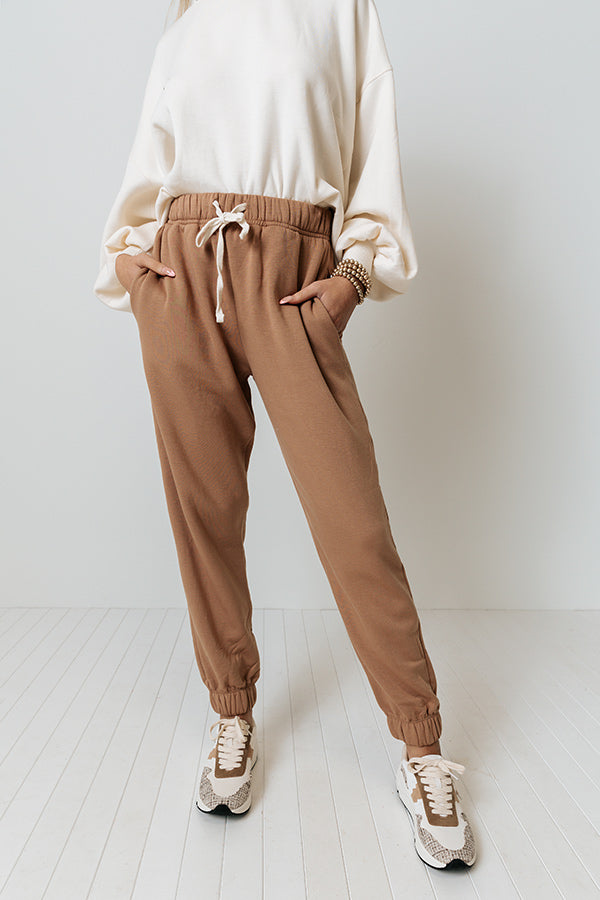 Impressions Down Time Joggers In Brown
