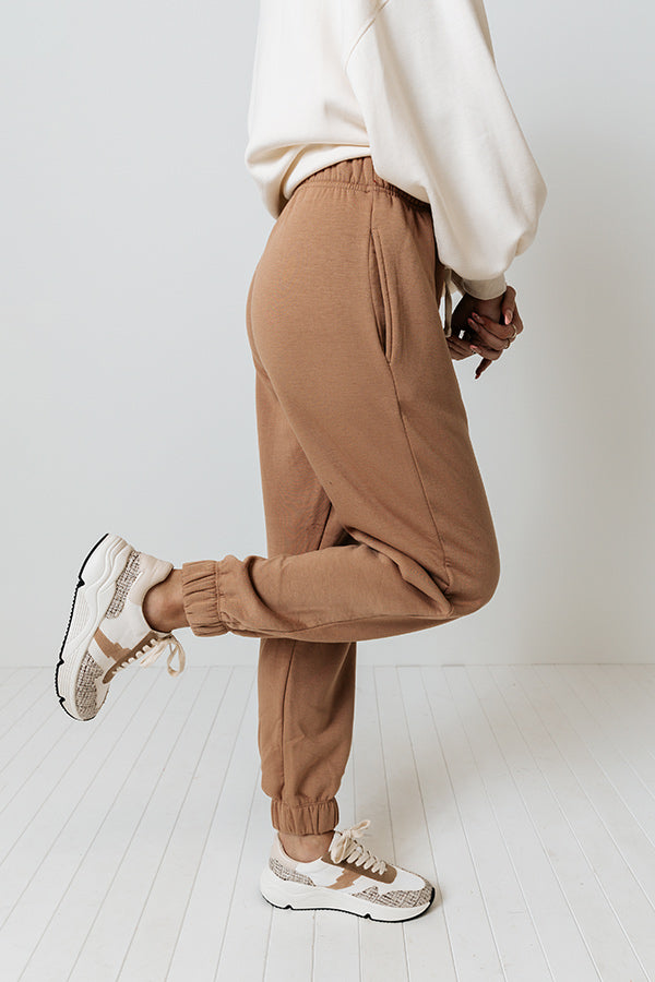 Impressions Down Time Joggers In Brown