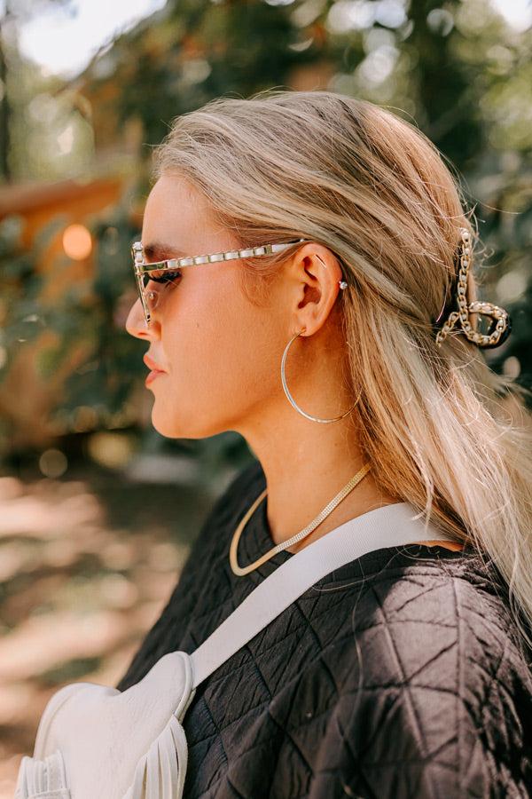 Impressions Drama Queen Hoop Earrings in Gold