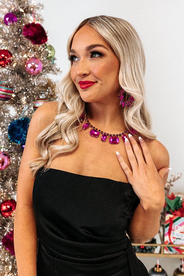 Impressions Drama School Necklace In Fuchsia