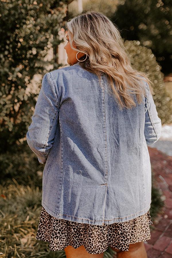Impressions Dreaming Of Soho Denim Blazer Curves