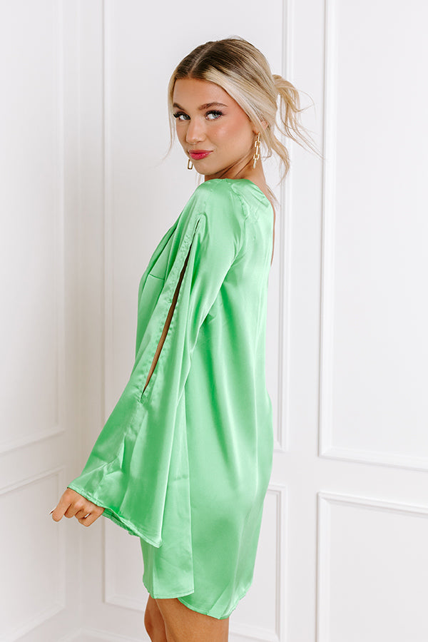 Impressions Dreams And Desires Shift Dress In Lime