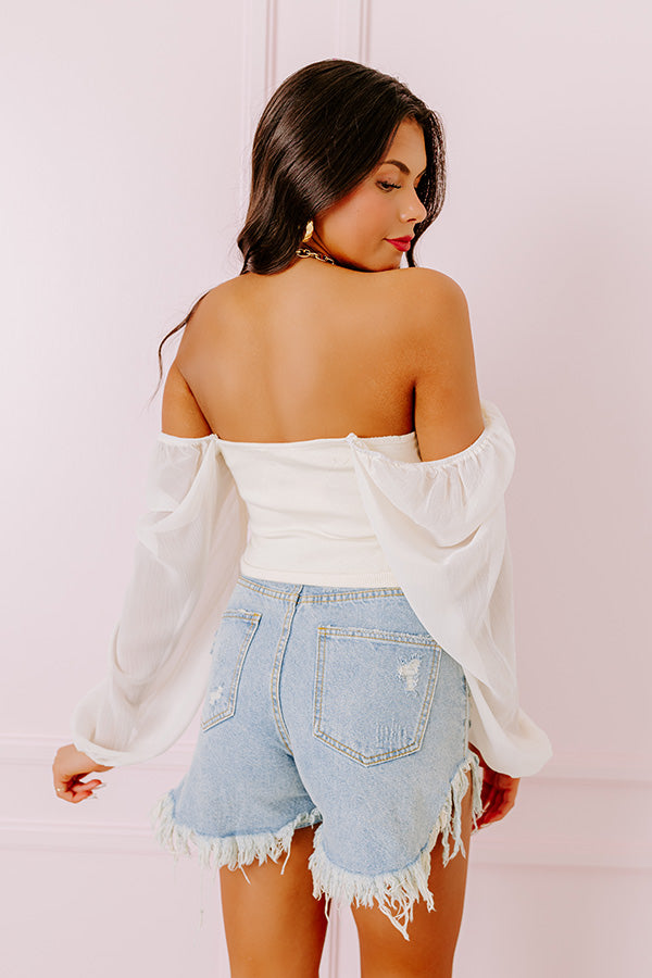 Impressions Dress Rehearsal Top In Cream