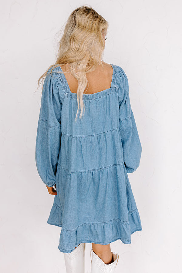 Impressions Easy To Style Chambray Mini Dress