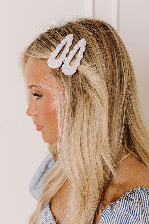 Impressions Easy To Style Hair Clip In White