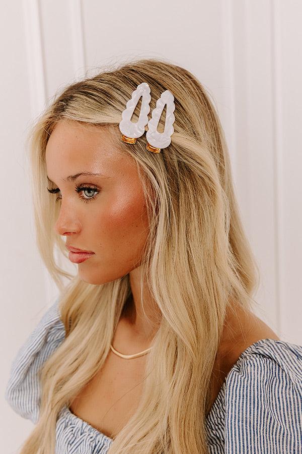 Impressions Easy To Style Hair Clip in White