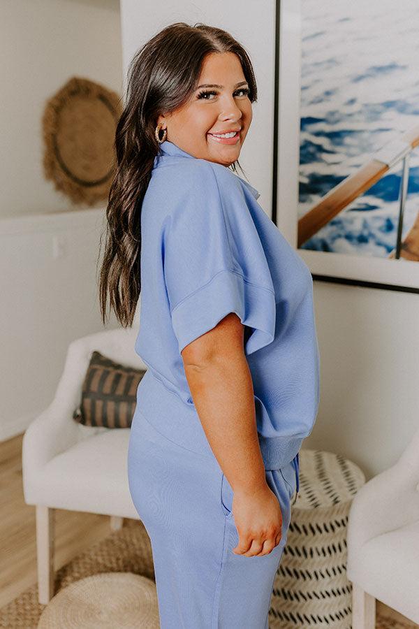 Impressions Easygoing Quarter Zip Top Curves