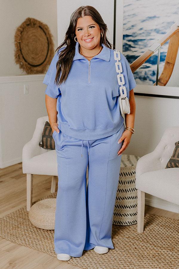 Impressions Easygoing Quarter Zip Top Curves