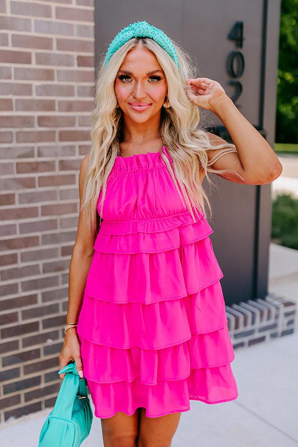 Impressions Editor In Chic Tiered Mini Dress