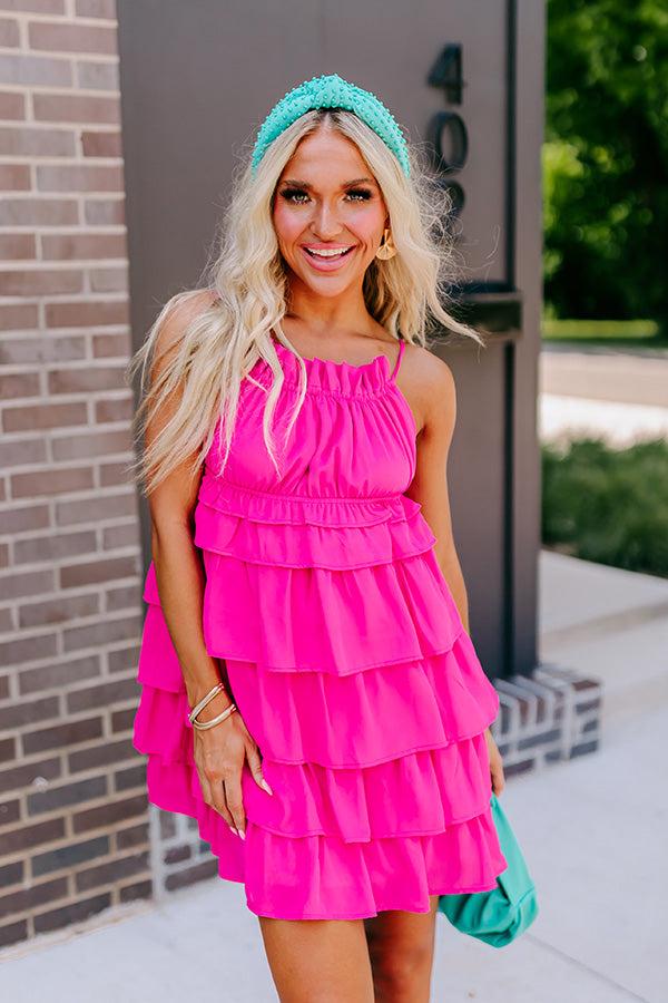 Impressions Editor In Chic Tiered Mini Dress