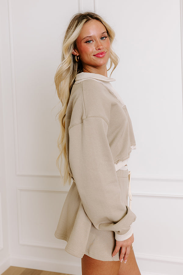 Impressions Effortless Vibes Crop Sweatshirt