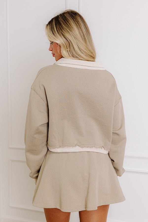 Impressions Effortless Vibes Crop Sweatshirt