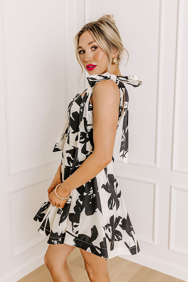 Impressions Enchanted Garden Floral Mini Dress