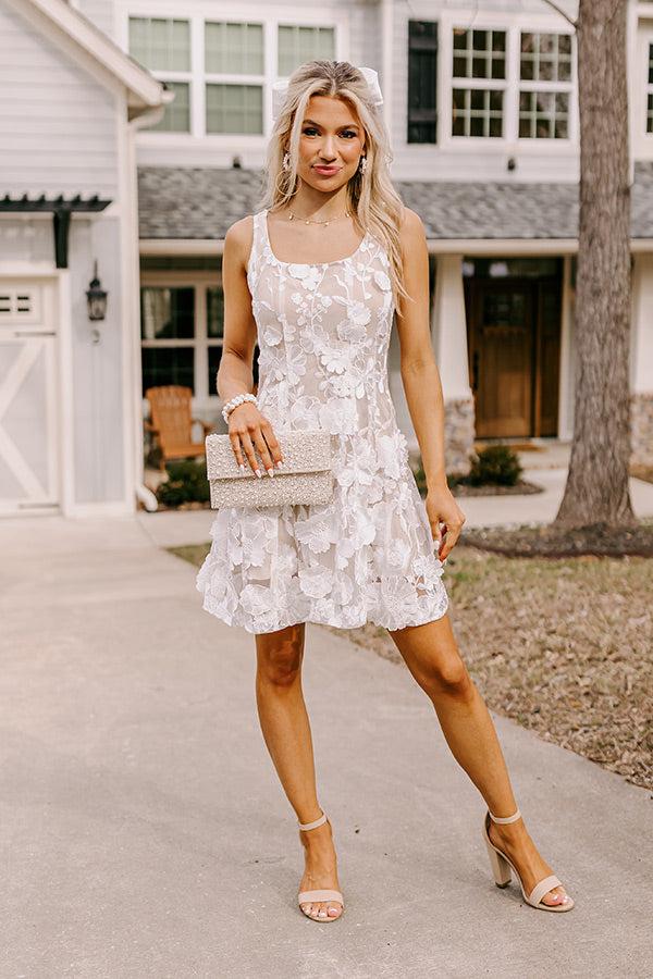 Impressions Endless Love Embroidered Mini Dress