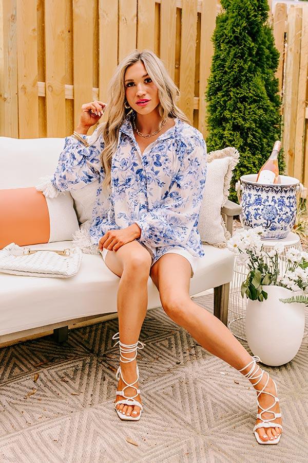 Impressions English Tea Garden Floral Shift Top