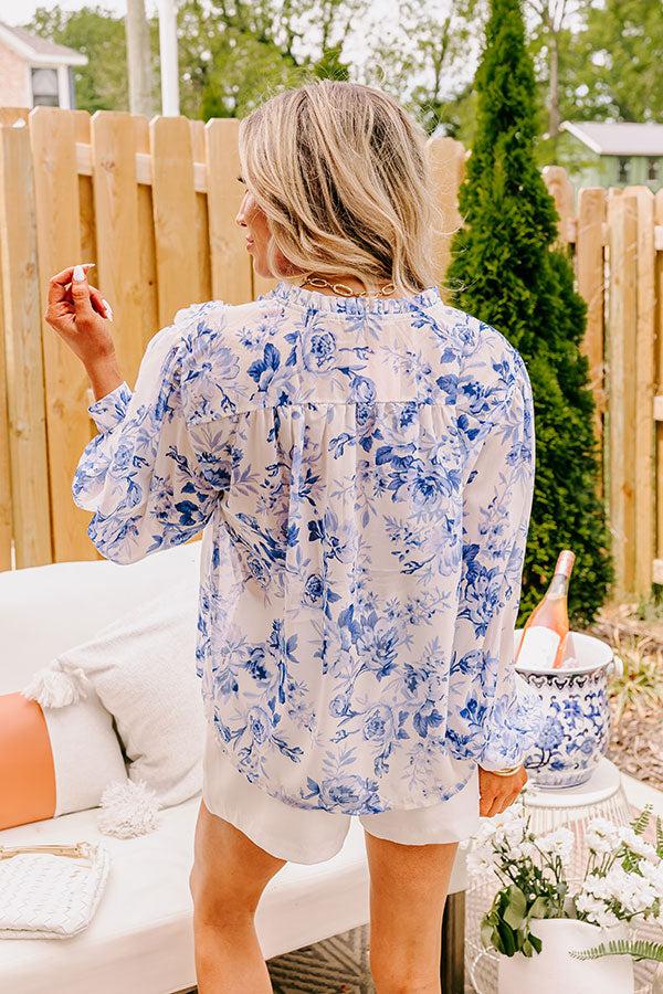 Impressions English Tea Garden Floral Shift Top