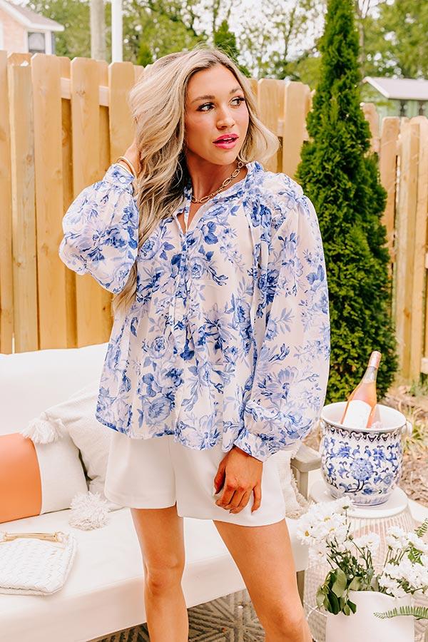 Impressions English Tea Garden Floral Shift Top