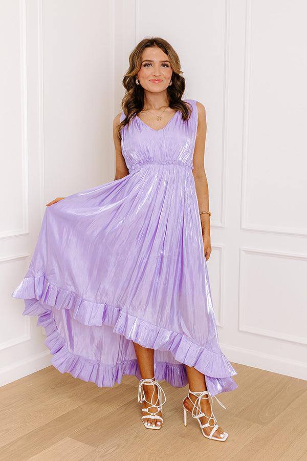 Impressions Evening Charm Satin Midi Dress