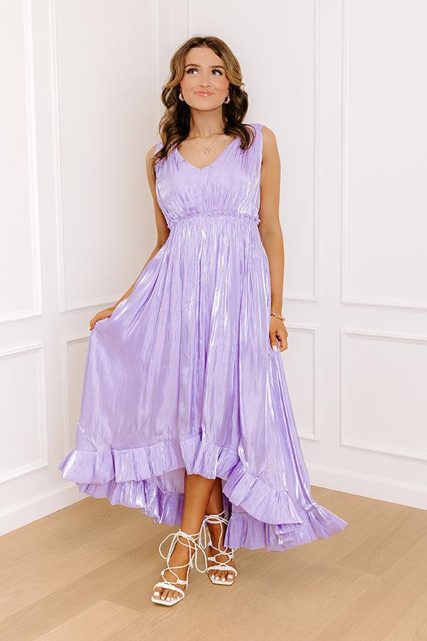 Impressions Evening Charm Satin Midi Dress