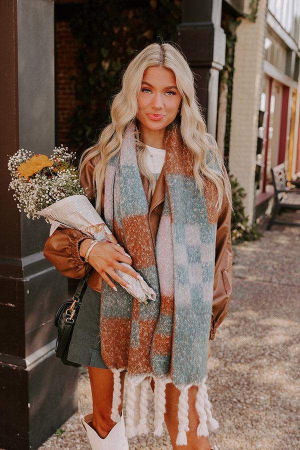 Impressions Ever So Posh Checkered Scarf