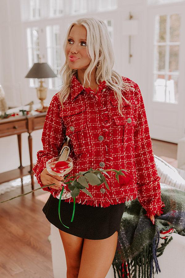 Impressions Ever So Posh Plaid Tweed Jacket