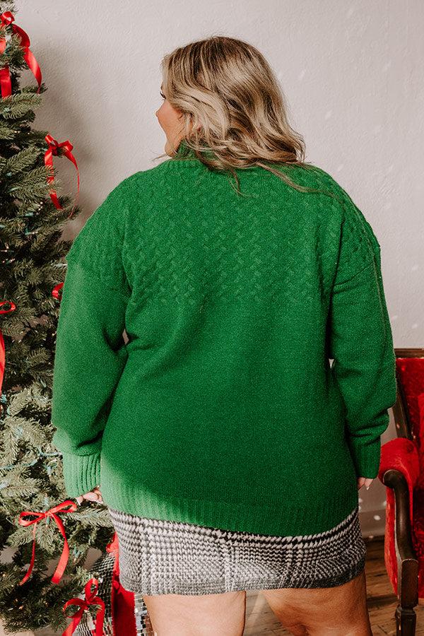 Impressions Evergreen Dreams Knit Sweater Curves