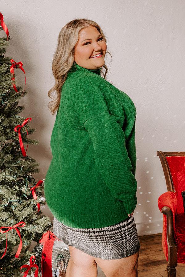 Impressions Evergreen Dreams Knit Sweater Curves