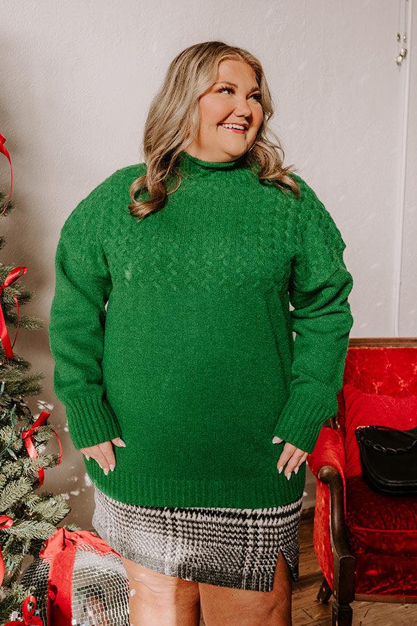 Impressions Evergreen Dreams Knit Sweater Curves