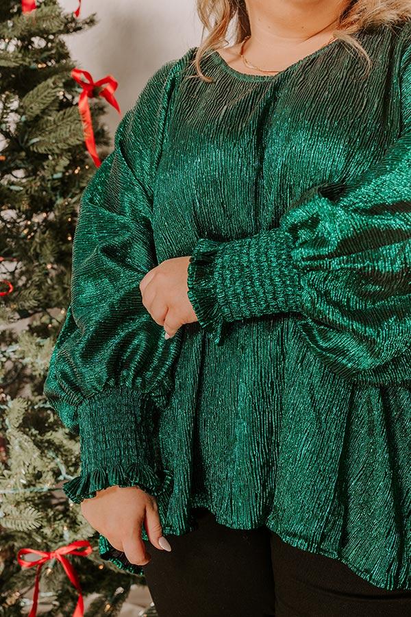 Impressions Evergreen Elegance Metallic Top Curves