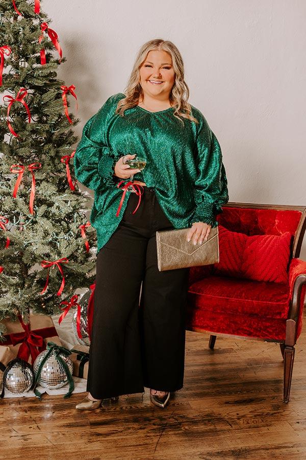 Impressions Evergreen Elegance Metallic Top Curves