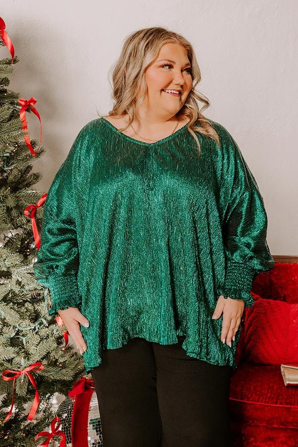 Impressions Evergreen Elegance Metallic Top Curves