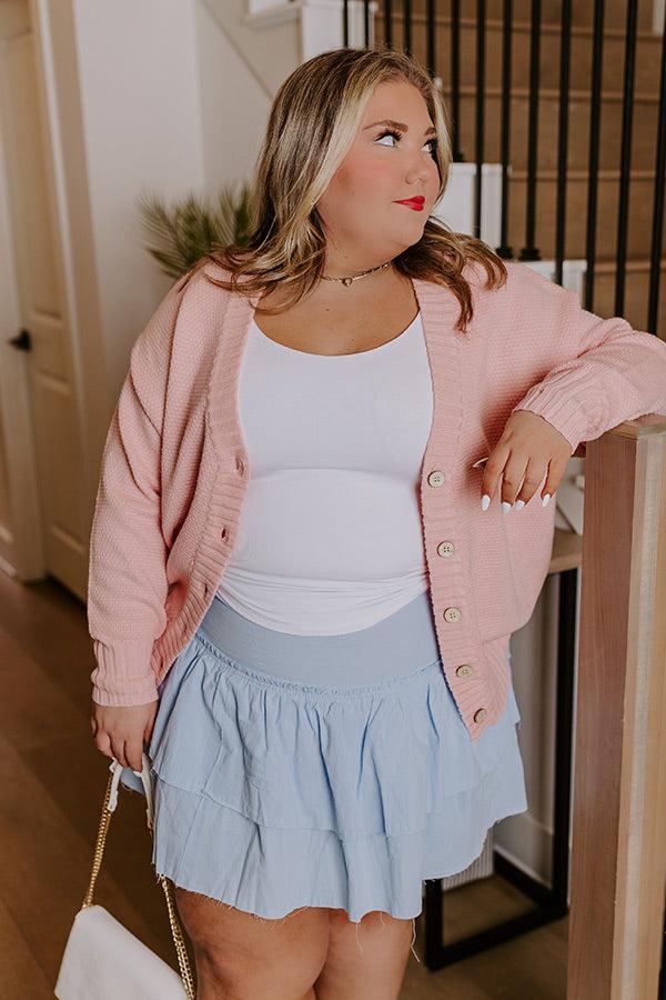 Impressions Exchanging Stories Skirt In Sky Blue